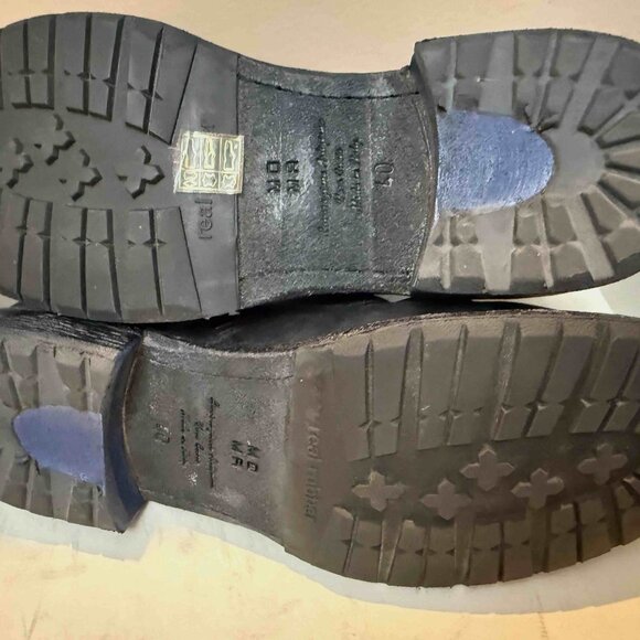 Moma Leather Printed Combat Boots Women's - Picture 4 of 6